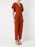 v-neck jumpsuit