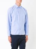 spotted button down shirt