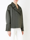 pleated trim jacket 