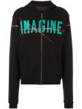 'Imagine'印花套帽夹克