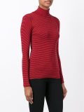 striped turtleneck sweater