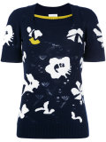 floral knit T-shirt 