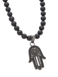 hamsa hand beaded necklace