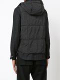 polka dots hooded gilet
