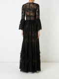 v-neck lace gown