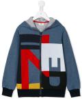 logo print hoodie