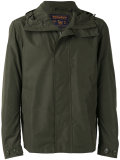 zipped hooded jacket
