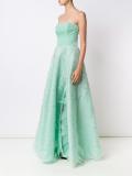 'Bustier Tiered Textured Organza' dress