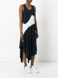 asymmetric panel dress 