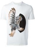 mechanical owl print T-shirt