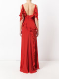 pleated trim dress 