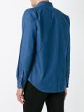 button detail denim shirt