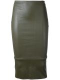 high waist pencil skirt
