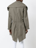 floral embroidery parka