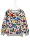 badges print sweatshirt