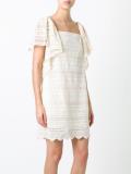 perforated detail dress 