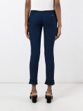 frill detail slim fit trousers