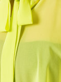 cold shoulder ruffle trim shirt
