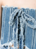 corset denim top