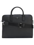 logo plaque zipped briefcase