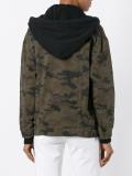 camouflage print hooded jacket