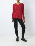 lace up detail blouse