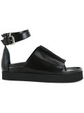 platform buckled sandals