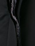 frayed edge strapless top