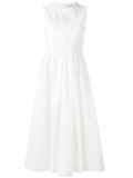 seam peplum midi dress