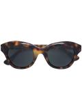 blurred leopard print sunglasses 