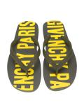 logo print flip flops
