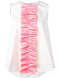 Ruffle Detail无袖上衣