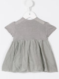 button-back peplum dress