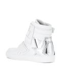 metallic heel counter hi-top sneakers