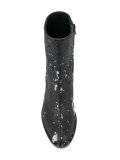 sequinned mid-calf boots