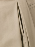 pleated cropped trousers
