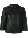 cropped Impact leather jacket