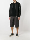 metallic slouch shorts