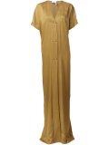 long length v-neck dress