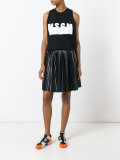 logo print vest 