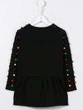 pom pom sweater dress
