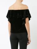 ruffle off-shoulder top
