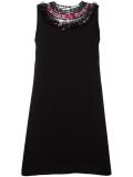 embellished collar shift dress