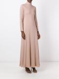 funnel neck maxi dress