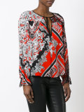 paisley patterned blouse