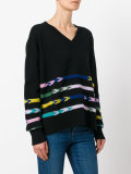 knitted v-neck sweater