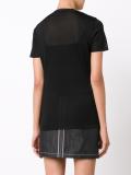 sheer crew neck T-shirt
