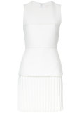 pleated mini dress