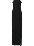 strapless evening gown