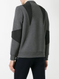 geometric insert sweatshirt